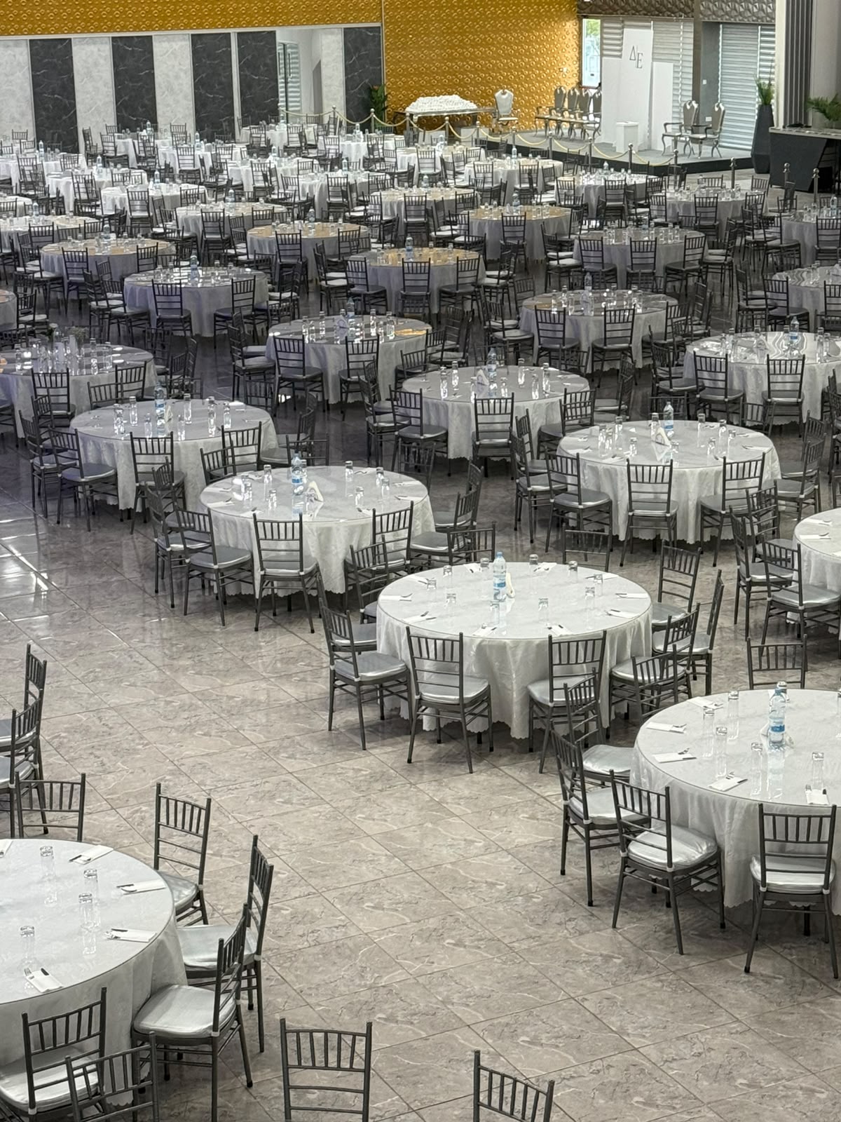Prince Luxury Events banquet hall prepared for a celebration